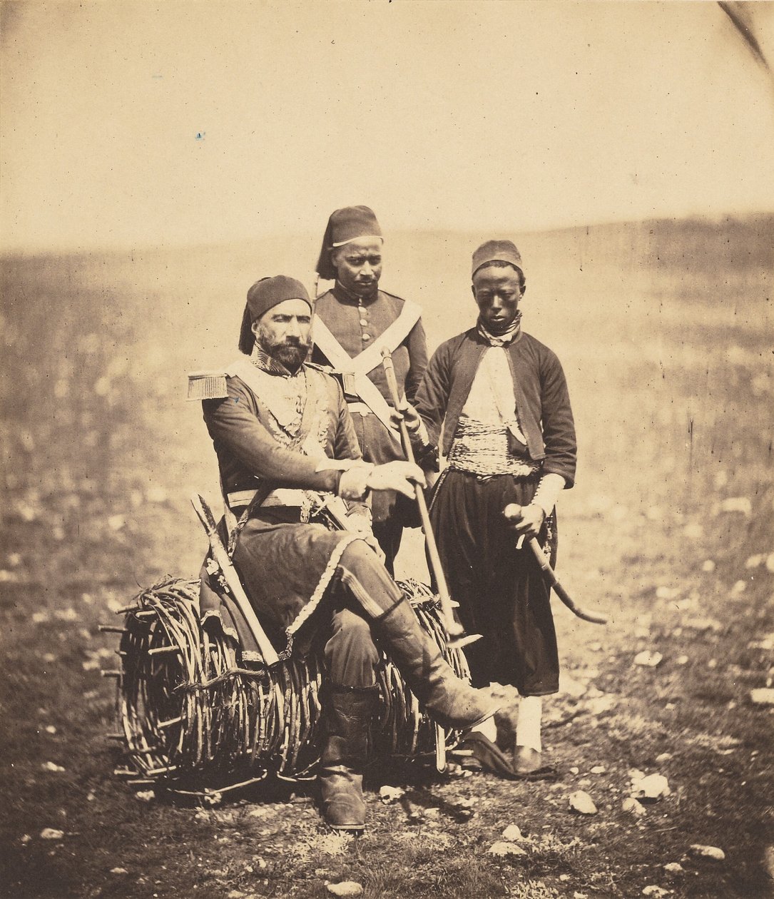Ismail Paša a doprovod od Roger Fenton