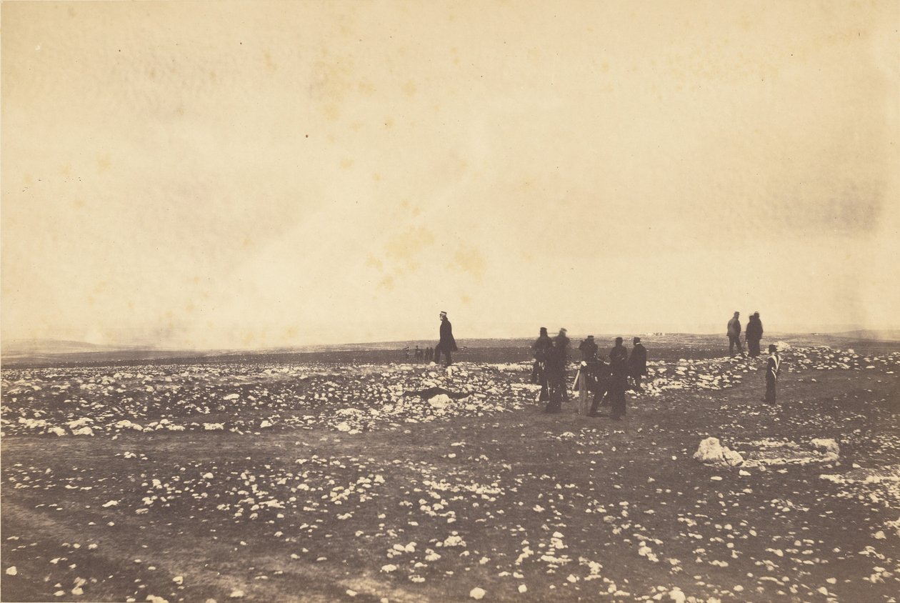 Policisté na hlídce na kopci Cathcarts Hill. od Roger Fenton
