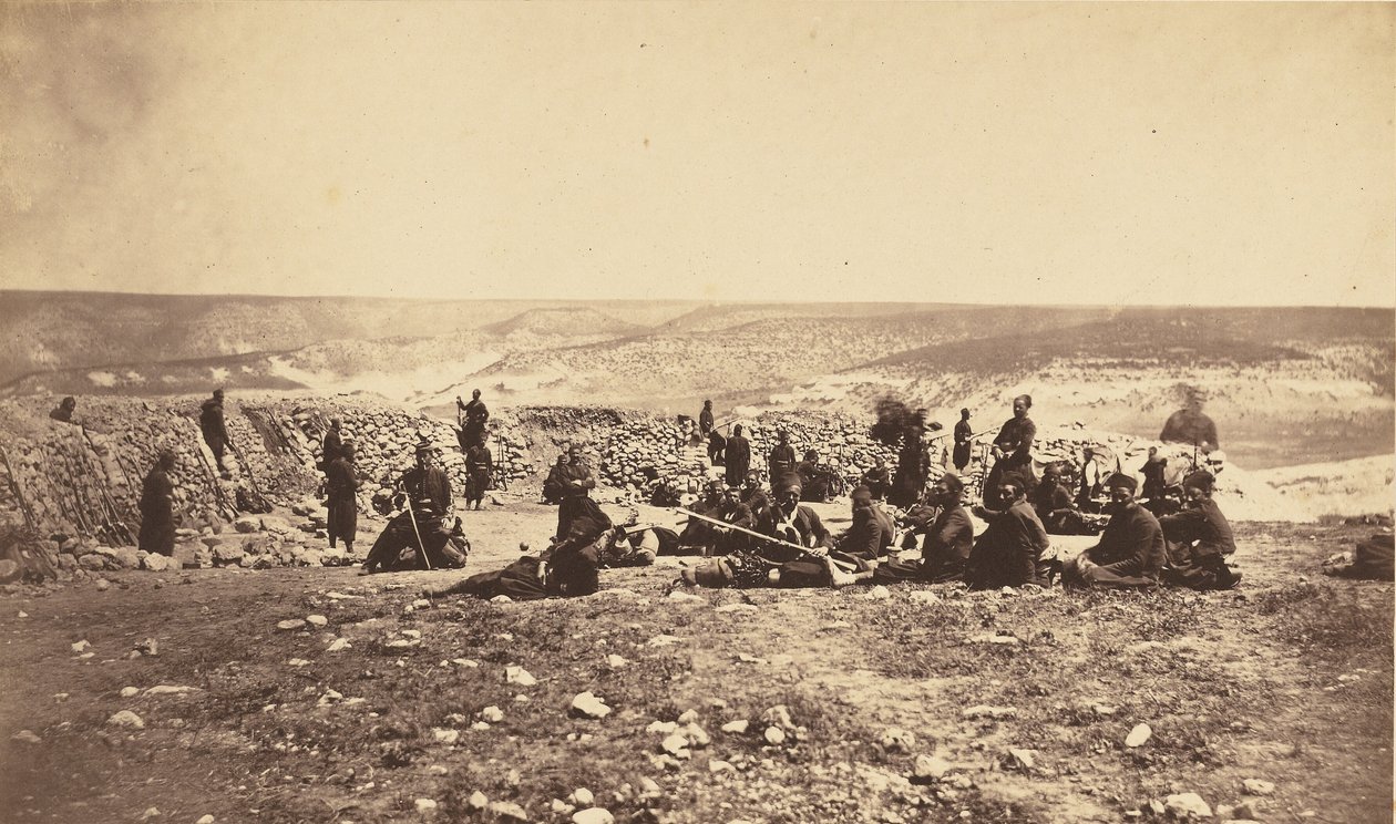 Francouzská reduta u Inkermannu od Roger Fenton