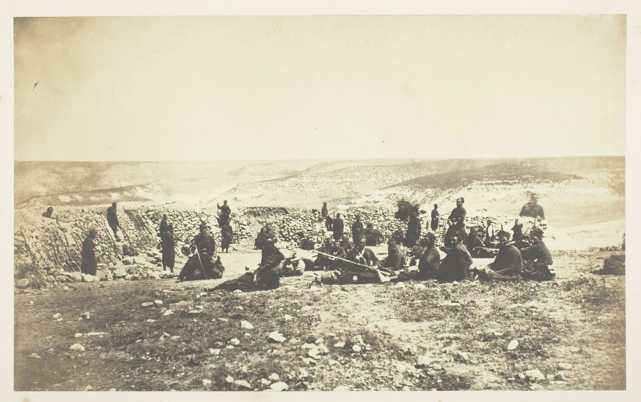 Francouzská reduta u Inkermannu od Roger Fenton