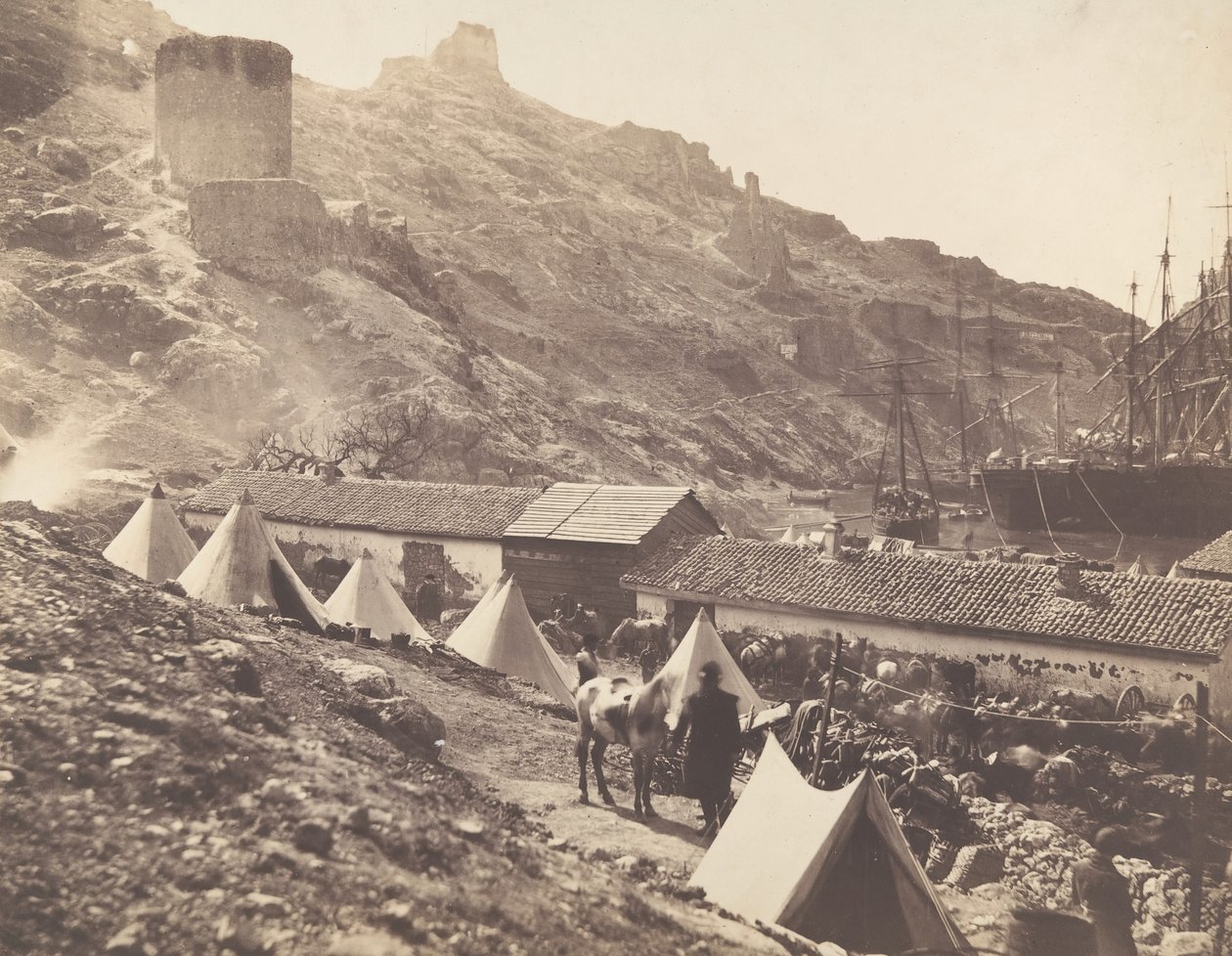 Janovský hrad, Balaklava, 1855. od Roger Fenton