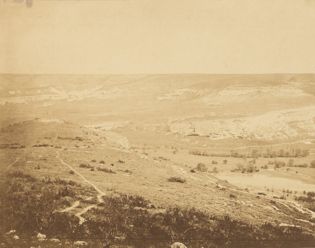 Údolí Inkermann II. od Roger Fenton