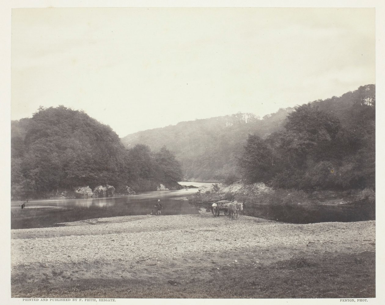 Pohled na Ribble, Yorkshire od Roger Fenton