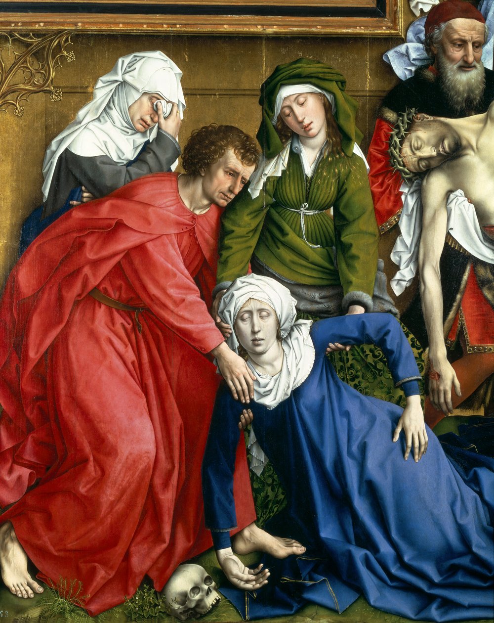 Sestup z kříže, kolem 1435 (detail 3756) od Rogier van der Weyden