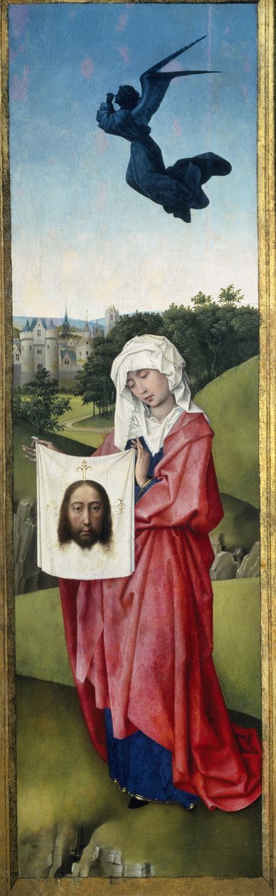 Svatá Veronika, Triptych Ukřižování, kolem 1445 (olej na dubovém panelu) od Rogier van der Weyden