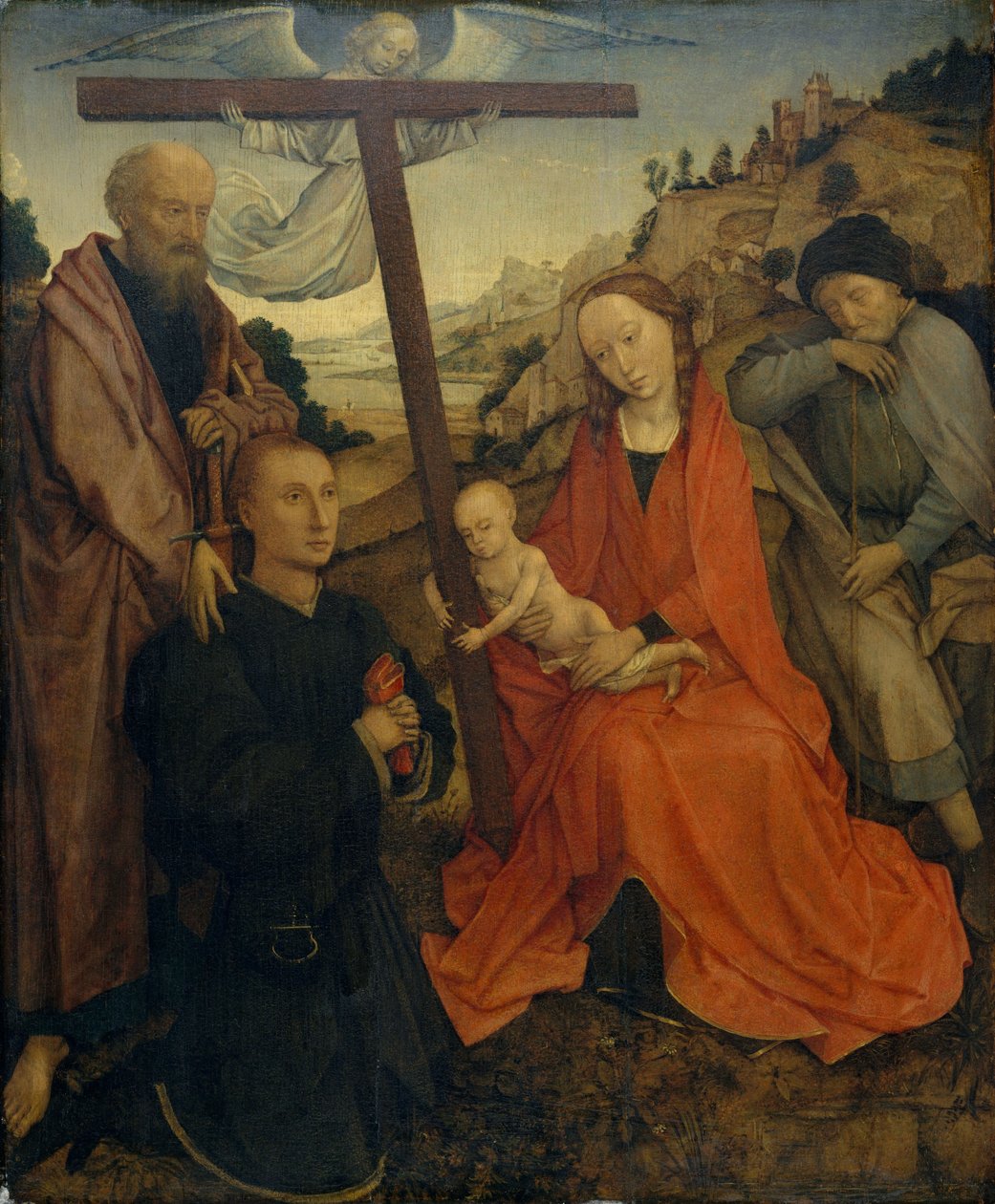 Svatá rodina se svatým Pavlem a dárcem od Rogier van der Weyden