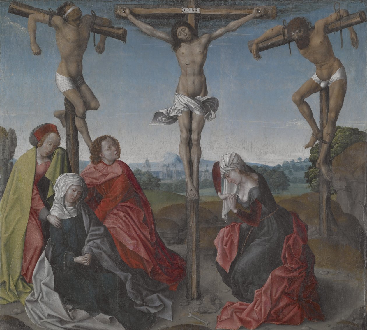 Ukřižování, cca 1500 (olej na plátně) od Rogier van der Weyden