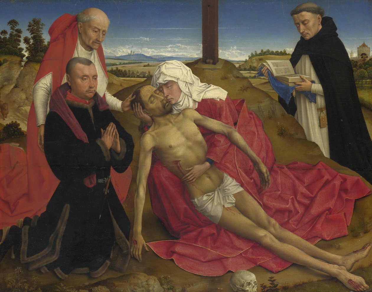 Pieta, asi 1465 od Rogier van der, Weyden