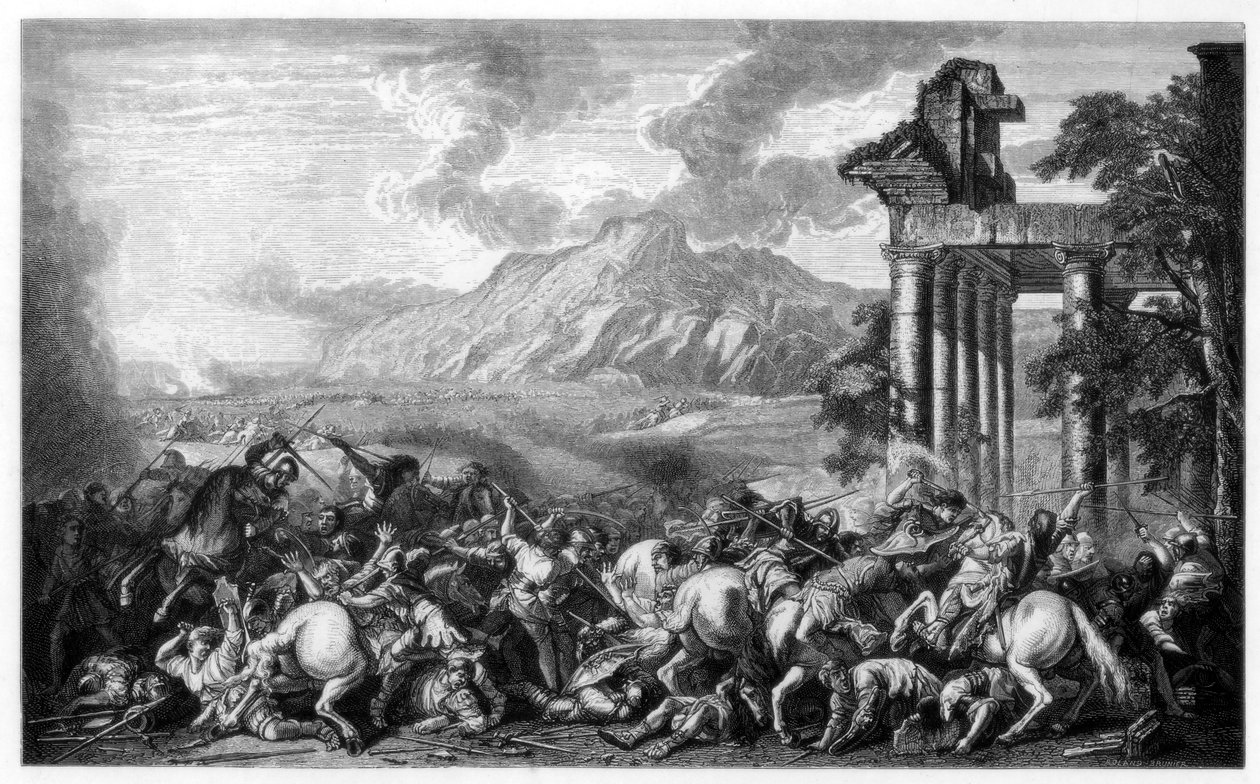 Hrdinská bitva, 1652-1664 1870 od Roland Brunier