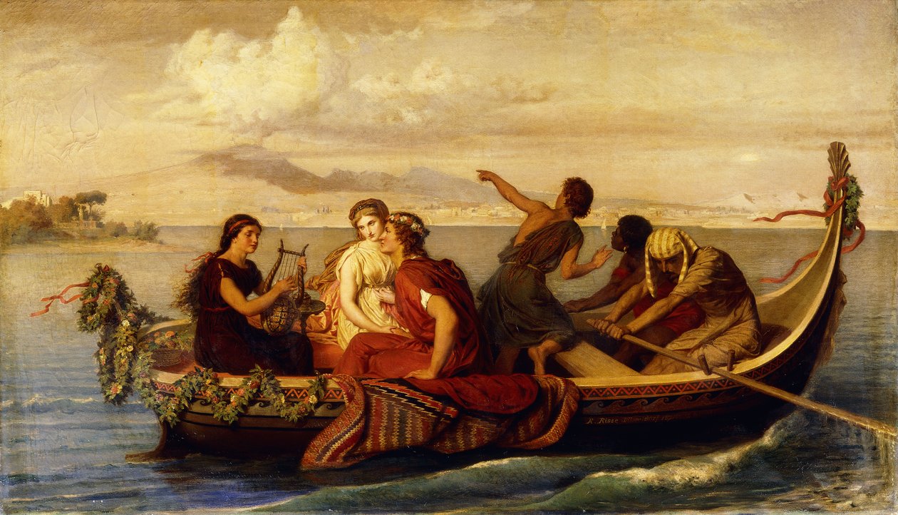 Útěk z Pompejí, 1871 od Roland Risse