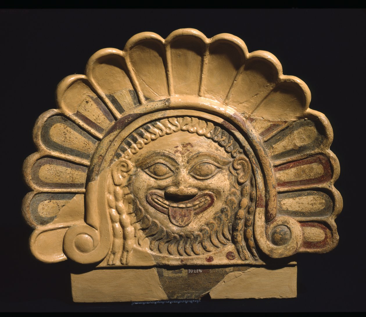 Antefix z chrámu Mater Matuta v Satricum, Latium, Itálie (terakota) od Roman