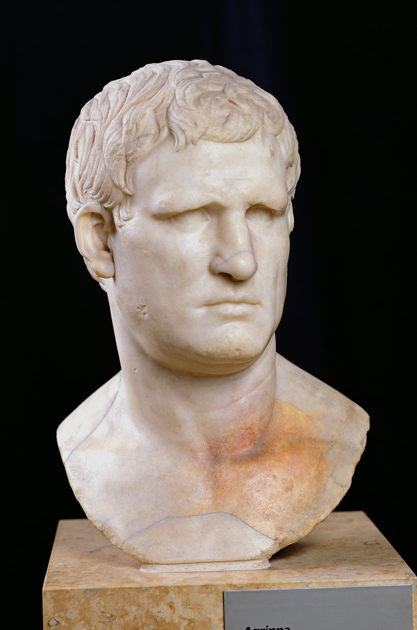 Busta Agrippy (63-12 př.nl) (mramor) od Roman