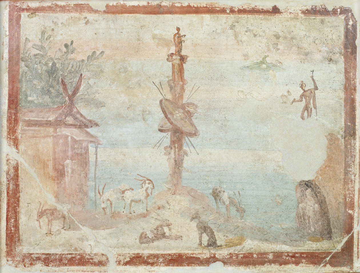 Idylická krajina, Pompeje od Roman