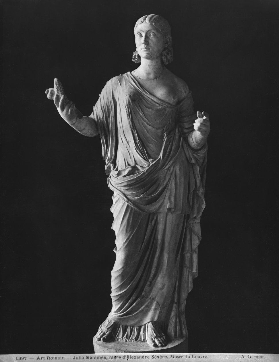 Julia Mamaea (180-235 n. l.) matka císaře Severa Alexandra (205-235 n. l.) c.230 (mramor) od Roman