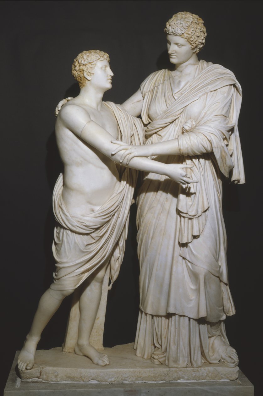 Orestes a Elektra (mramor) od Roman