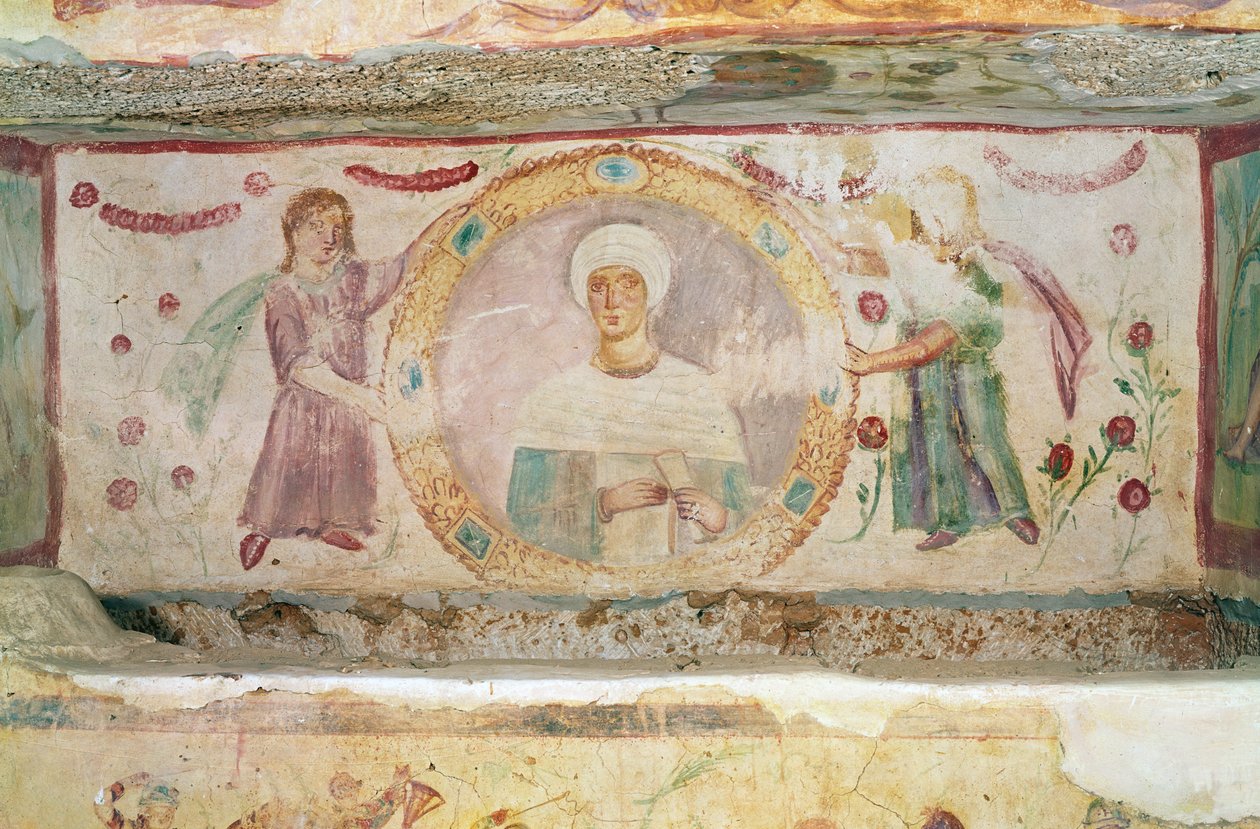 Portrét Aelia Arisuth, z hrobky Aelia Arisuth od Roman