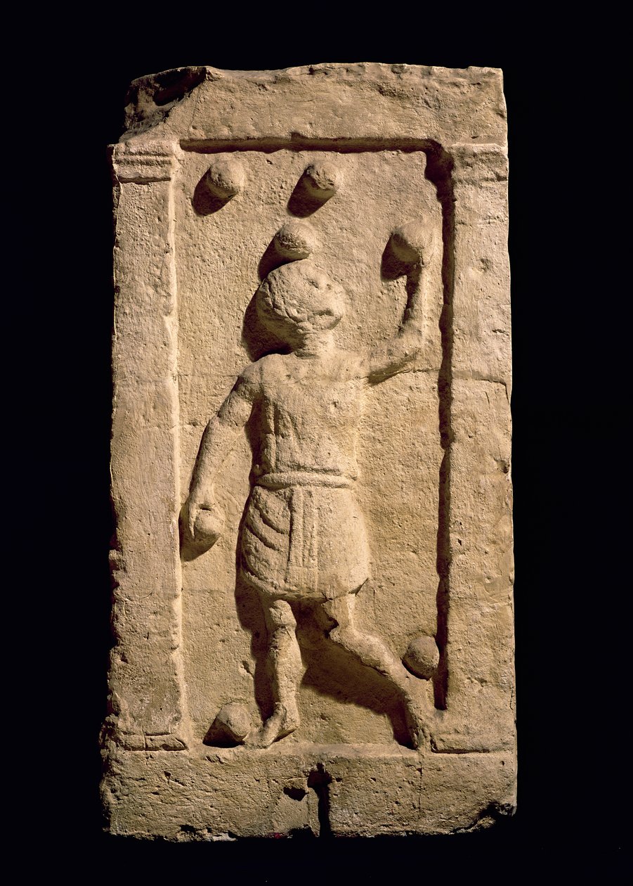 Reliéf zobrazující žongléra ze stély Settimia Spica od Roman