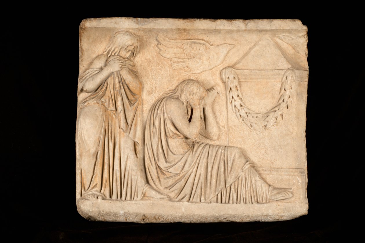 Sarkofág se smutečním výjevem (mramor) od Roman
