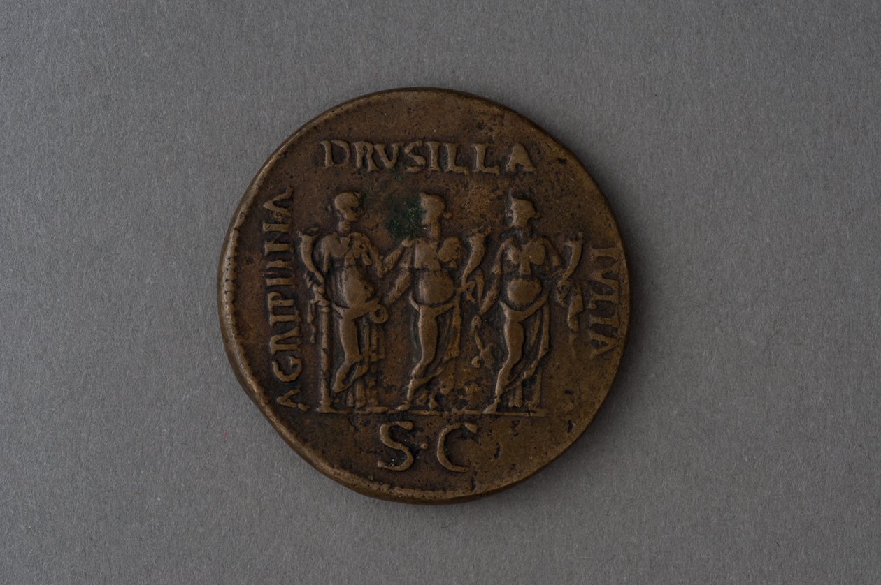 Caligulův sestercius (bronz) od Roman