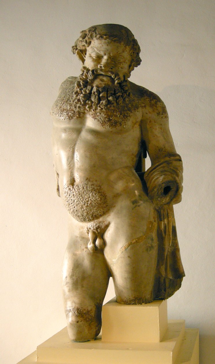 Silenus, opilý, kopie řeckého originálu (mramor) od Roman