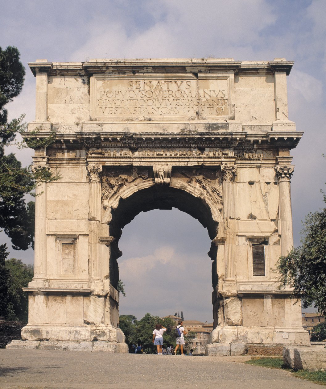 Titův oblouk, postavený v roce 81 n. l. od Roman