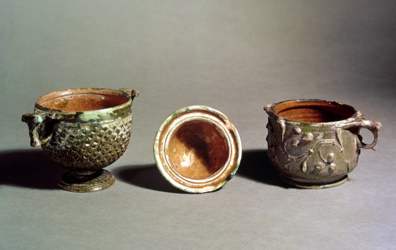 Nádoby, 1. století (zelená glazovaná kamenina) od Roman