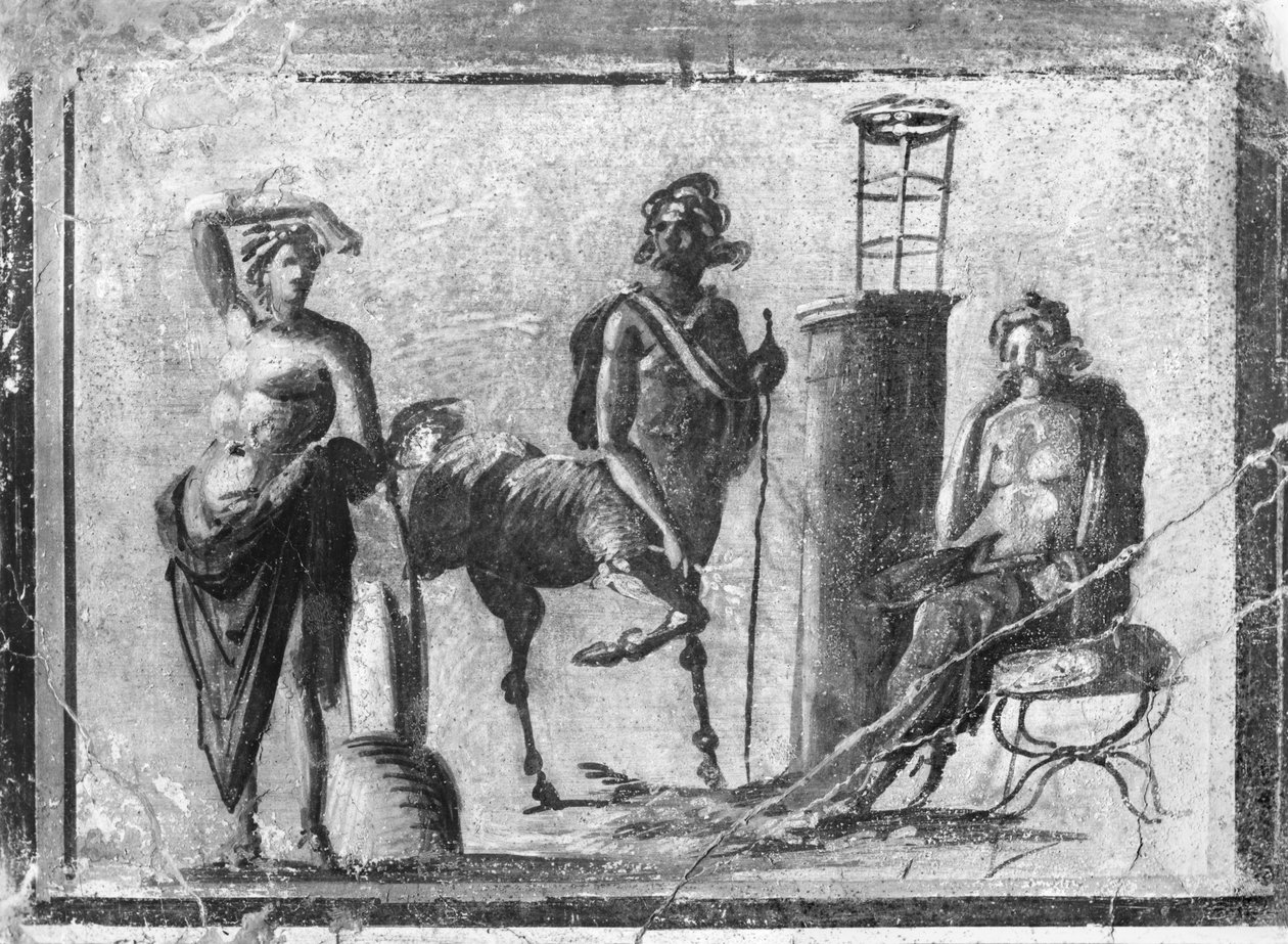 Apollo, Chiron a Aesculapius z Pompejí od Roman Roman