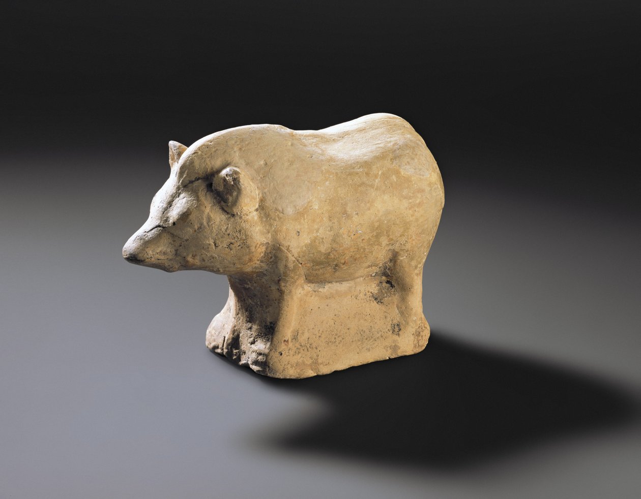 Římská votivní figurka kance, z Burnswark, Annandale, Dumfriesshire (terakota) od Roman Roman