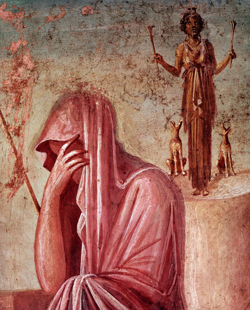Agamemnon, v oběti Ifigenie (freska od Roman