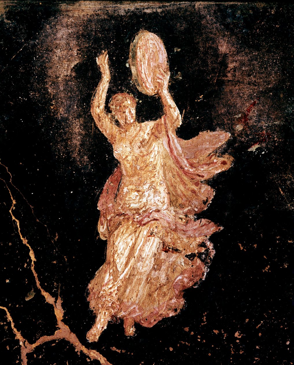 Tanečnice s tamburínou (freska od Roman