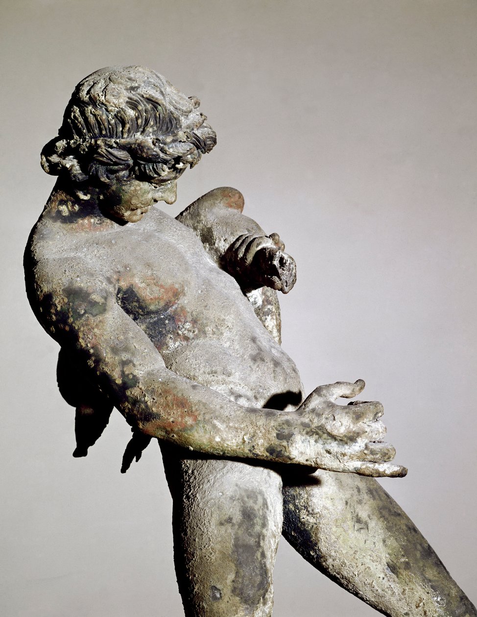 Detail fauna (bronzová socha od Roman