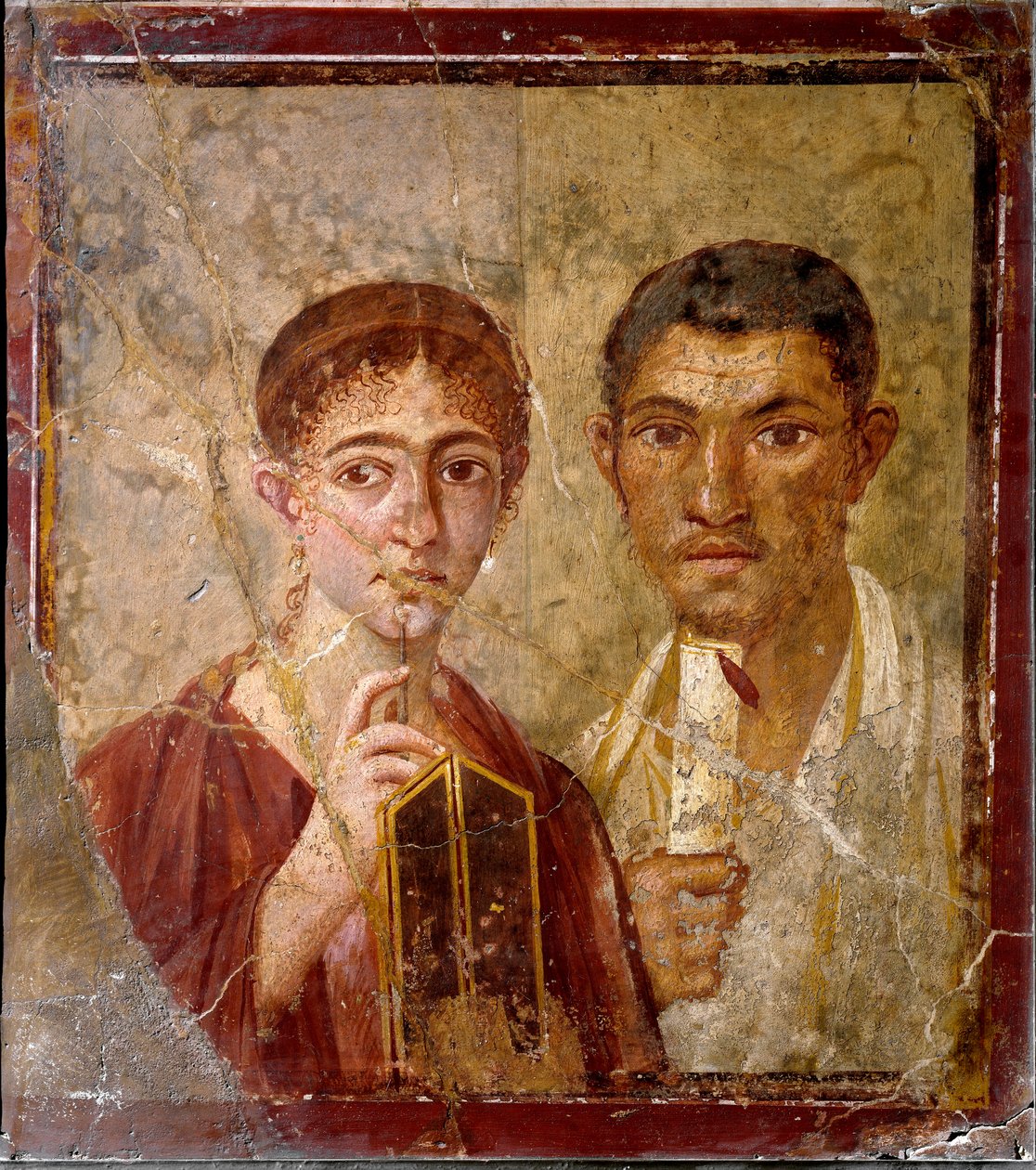 Pasquius Proculus a manželka (freska od Roman
