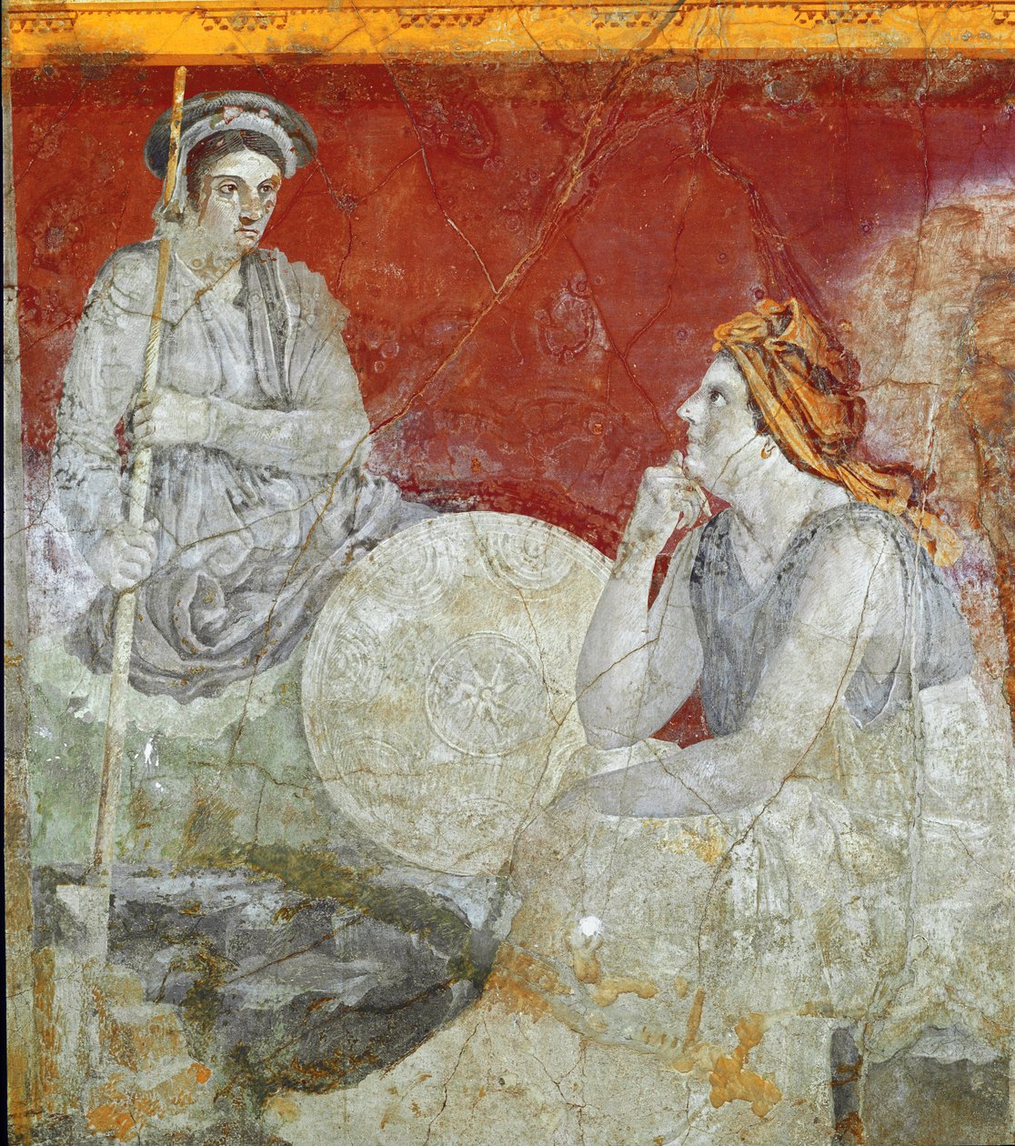 Královská rodina z Makedonie, detail (freska od Roman