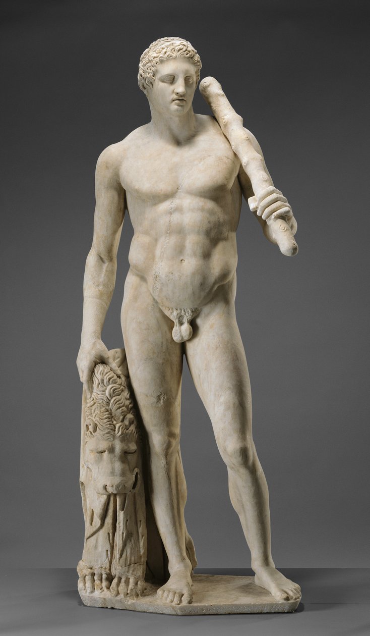 Socha Herkula, cca 125 (mramor) od Roman