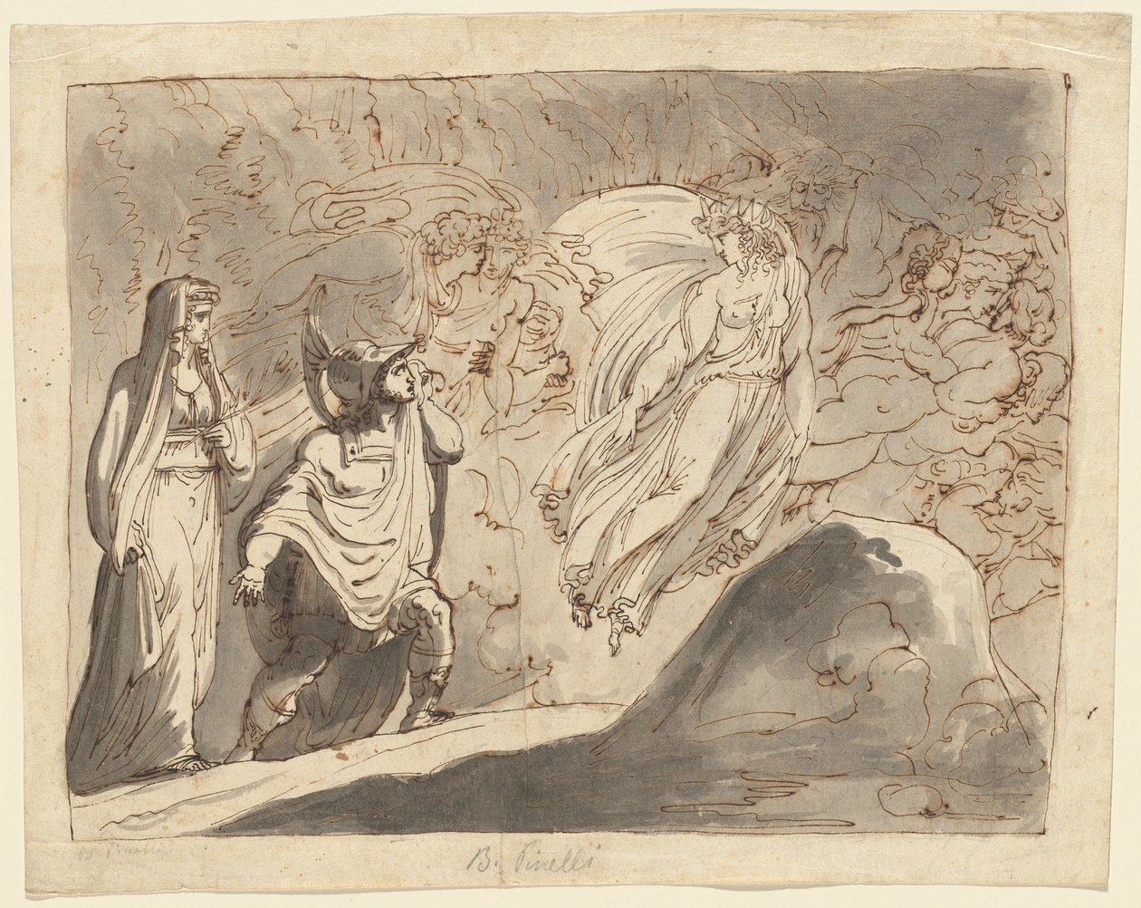 Aeneas v podsvětí od Roman 18th Century