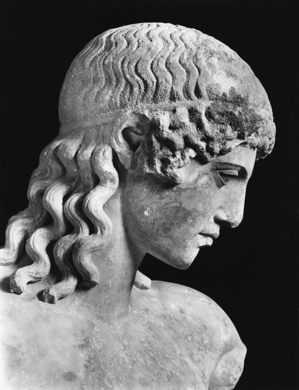 Apollo (mramor) (č/b foto) (detail) od Roman Roman