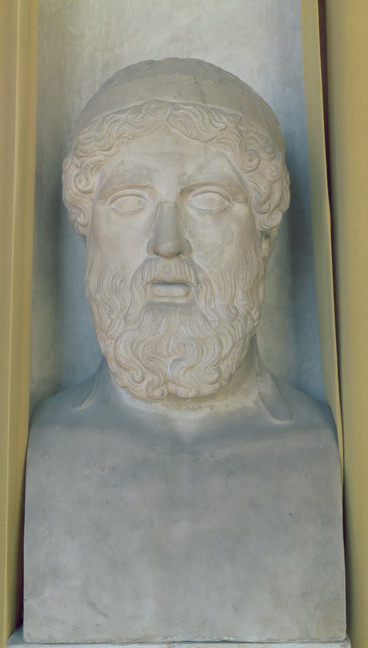 Hermetická busta Anacreon (mramor) od Roman Roman