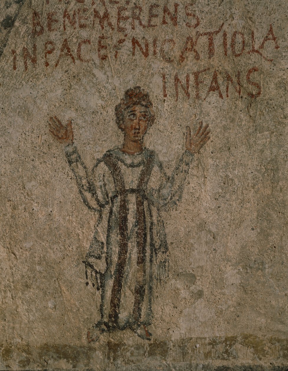 Zesnulé dítě Nicatoila (freska) od Roman Roman