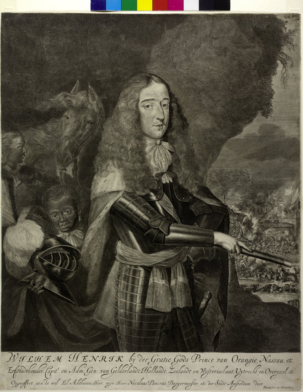 Oranžský princ Wilhelm III. od Romeyn de Hooghe