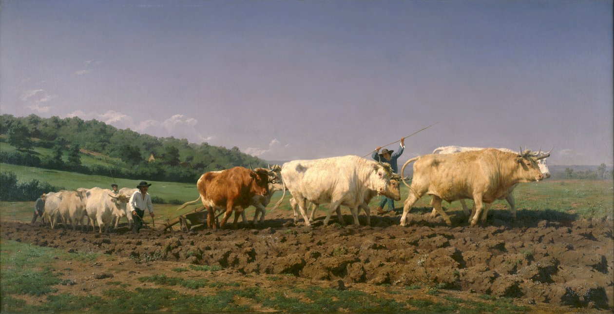 Orání v Nevers od Rosa Bonheur