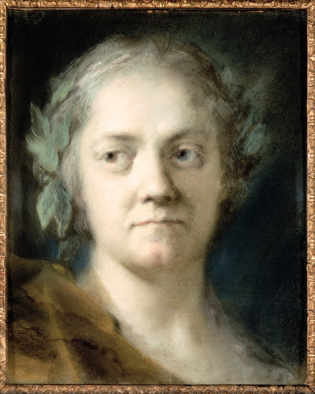 Autoportrét (olej na papíře) od Rosalba Giovanna Carriera