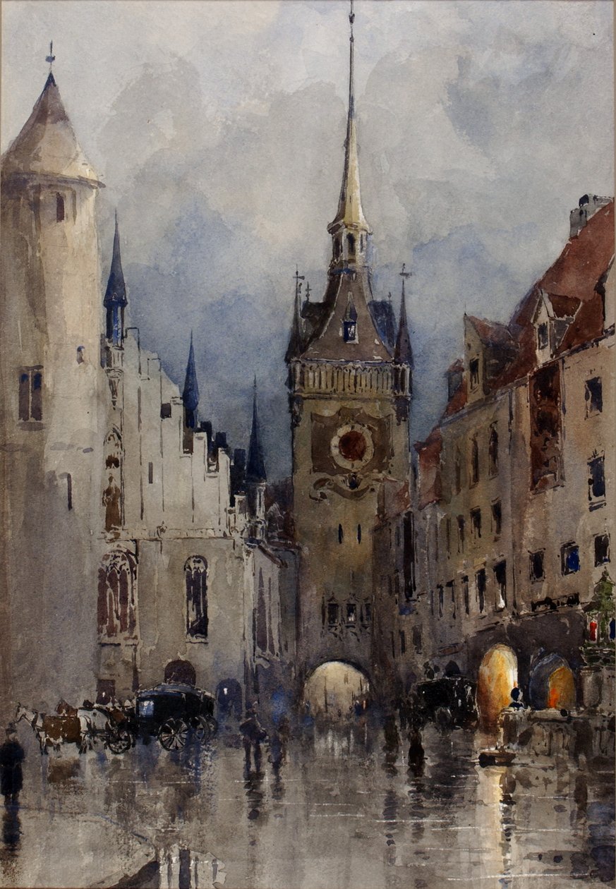 Pouliční scéna v Mnichově, 1880. od Ross Turner