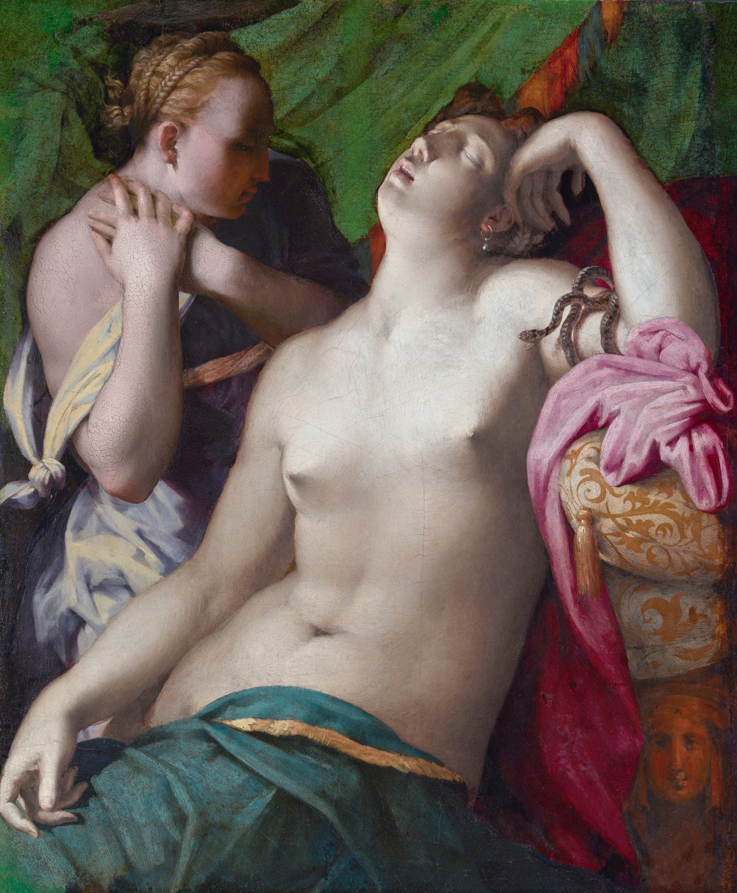Umírající Kleopatra od Rosso Fiorentino