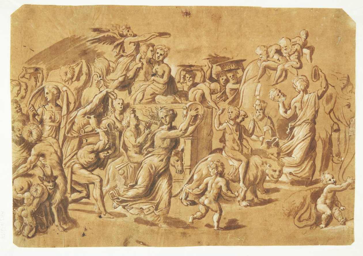 Bacchův triumf od Rosso Fiorentino