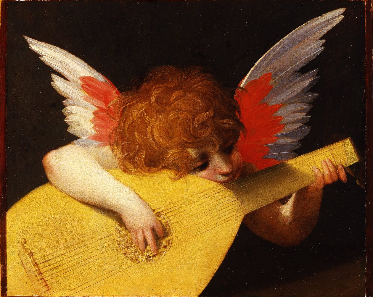 Hudební anděl, 1521 od Rosso Fiorentino