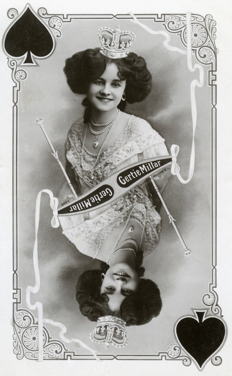 Gertie Millar, britská herečka a zpěvačka, c1905. od Rotary Photo
