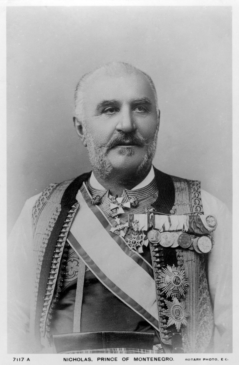 Nicholas, princ Černé Hory, c 1900. od Rotary Photo