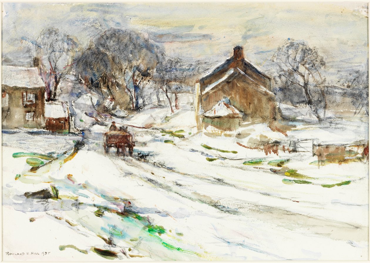 Ellerby - Zima od Rowland Henry Hill
