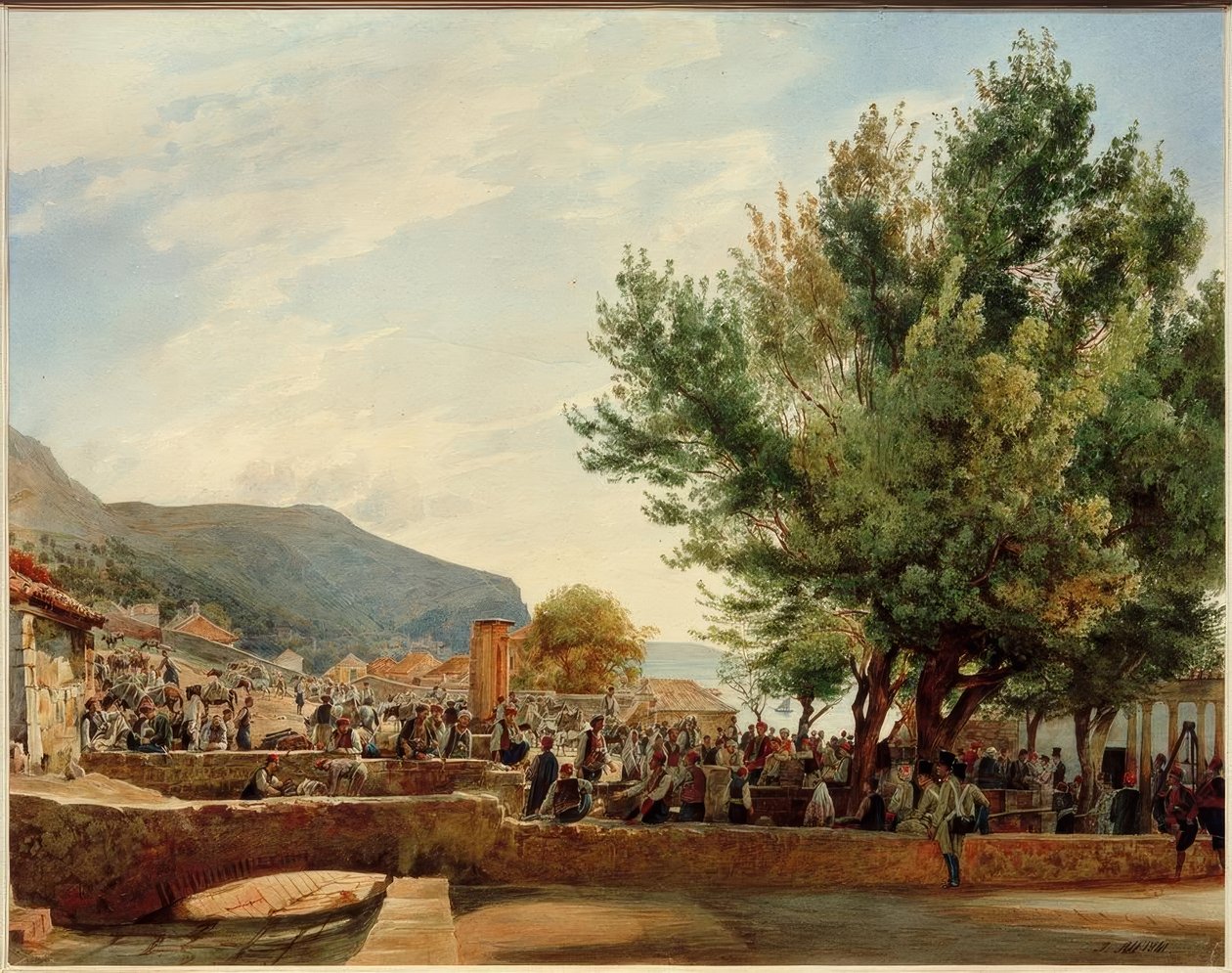 Ragusa Bazaar od Rudolf von Alt