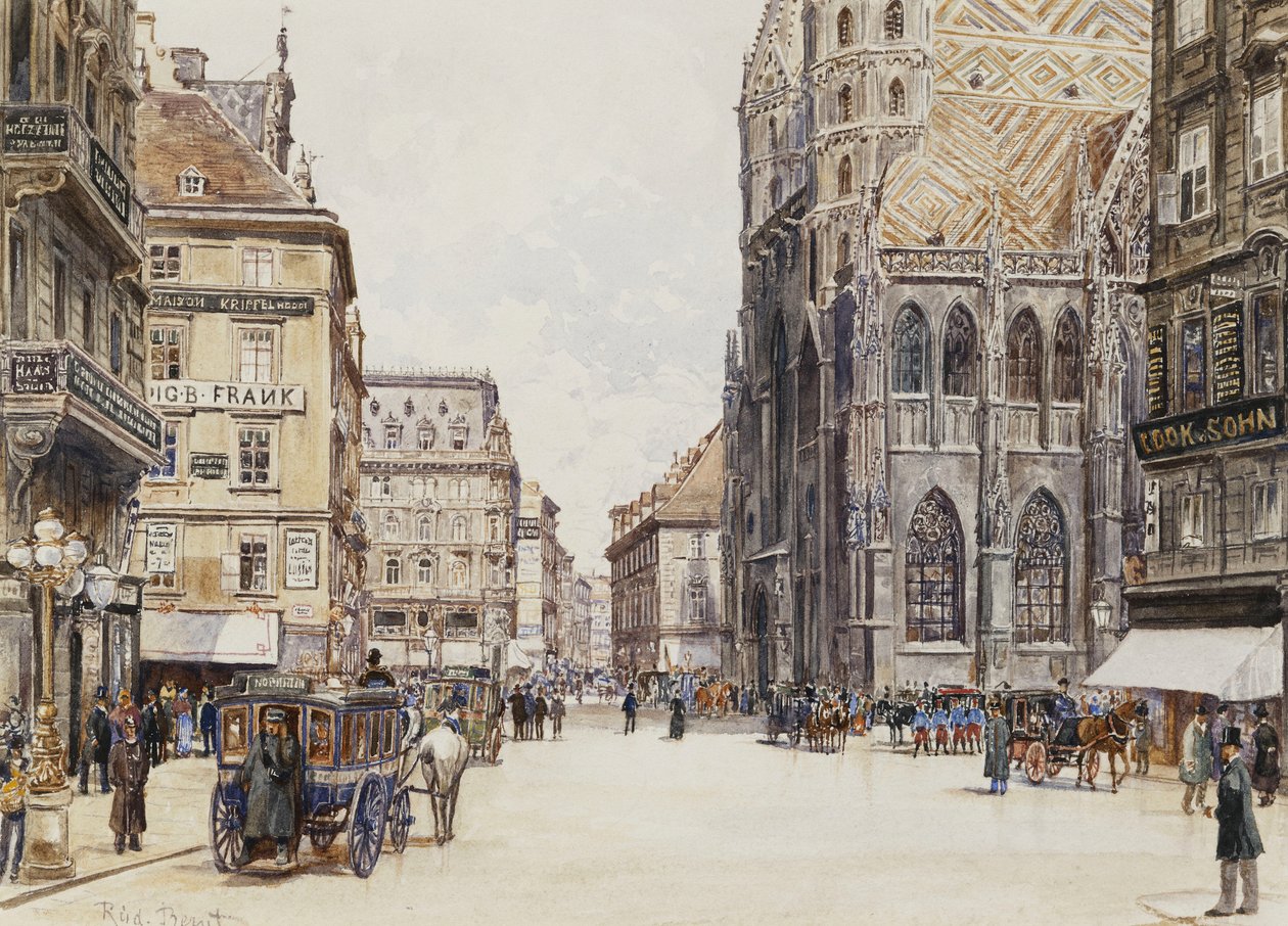 Stephansplatz, Vídeň, od Rudolf Bernt